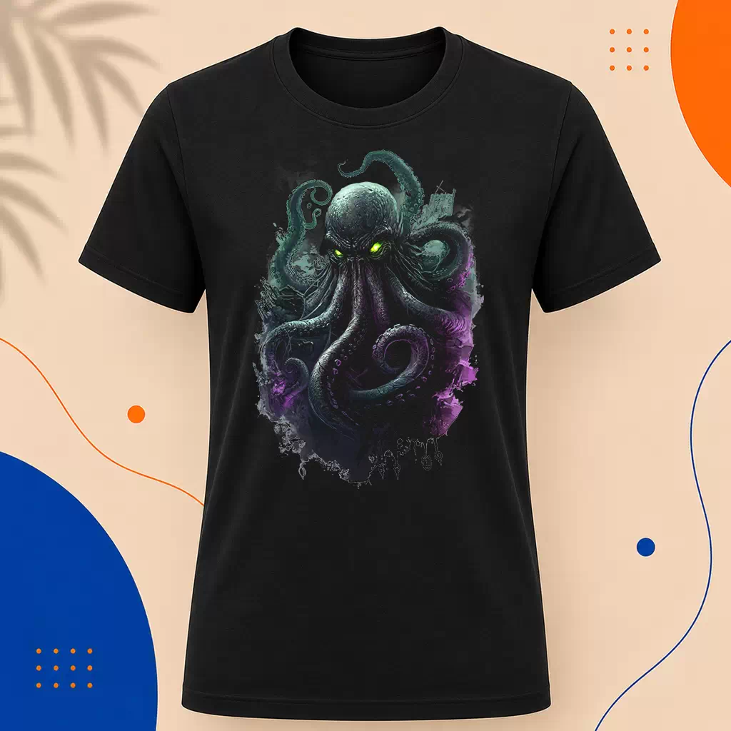 Pánské tričko - Kraken - Pohádky z potopených měst